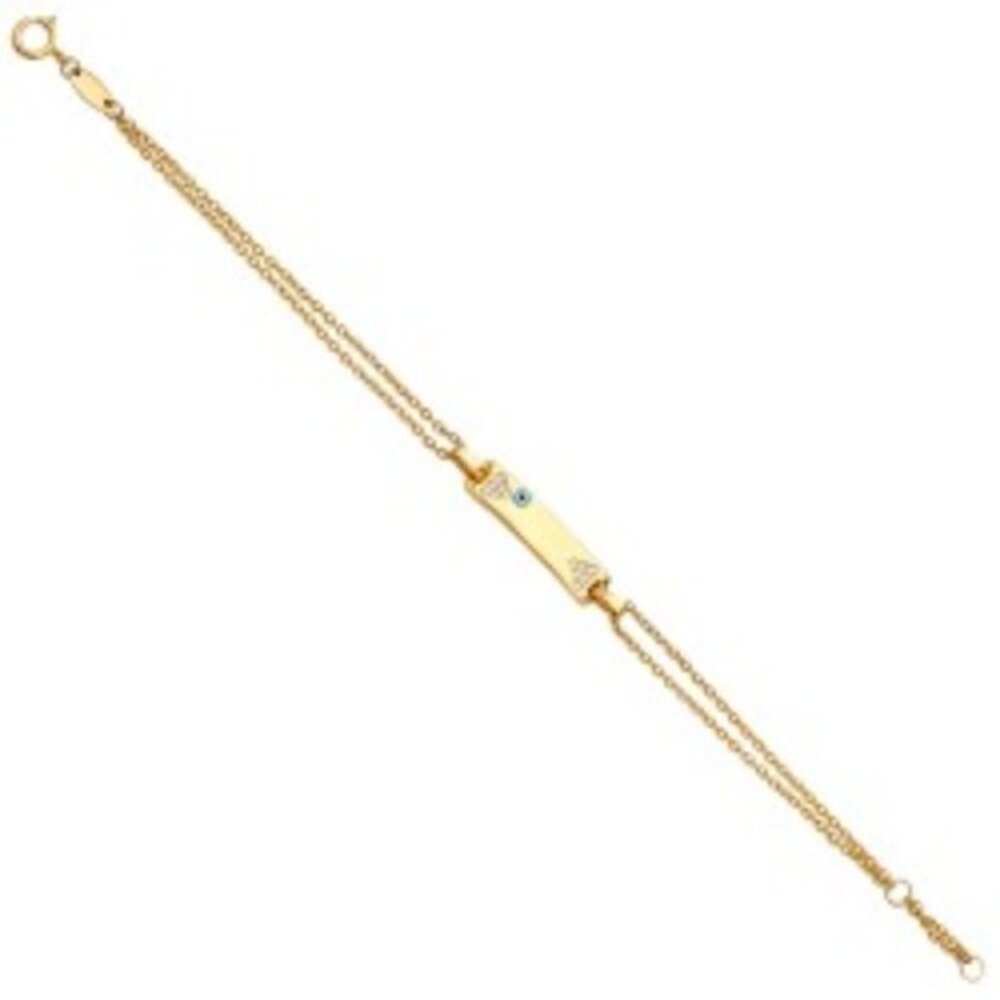 14K Gold Baby ID Bracelet  6 inches